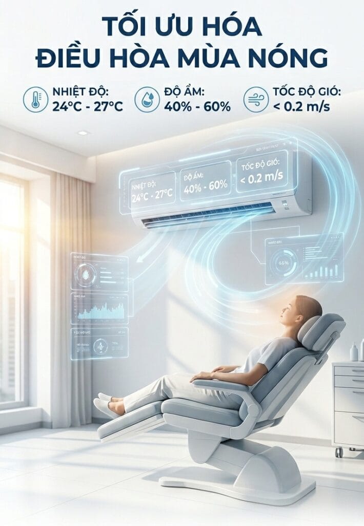tối ưu hóa điều hòa mùa nóng
