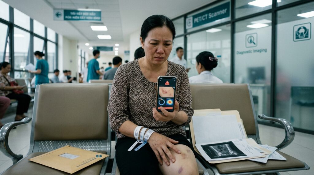 Vòng xoáy "Tầm soát ung thư toàn thân" từ một vết bầm tím