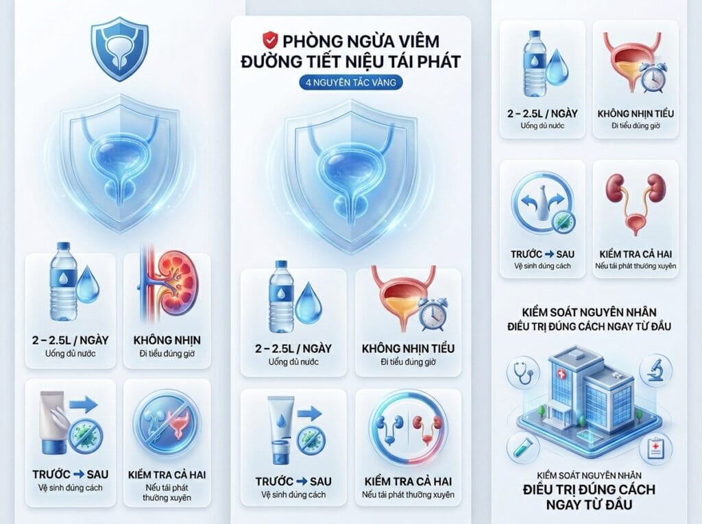 NGĂN VIÊM ĐƯỜNG TIẾT NIỆU TÁI PHÁT - olympia