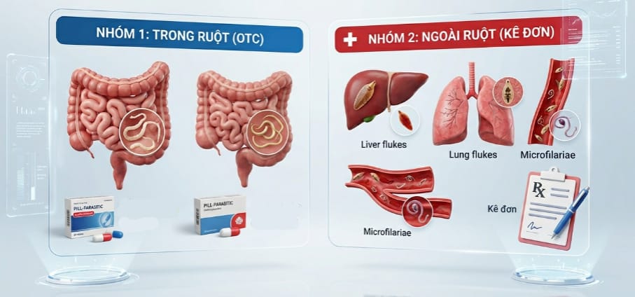 Phân Loại Các Thuốc Tẩy Giun Trên Thị Trường Hiện Nay
