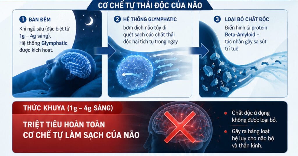 cơ chế tự thải độc của não