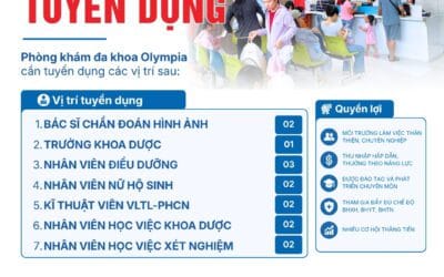 TUYỂN DỤNG NHÂN SỰ Y TẾ TẠI NHA TRANG – GIA NHẬP ĐỘI NGŨ PHÒNG KHÁM ĐA KHOA OLYMPIA
