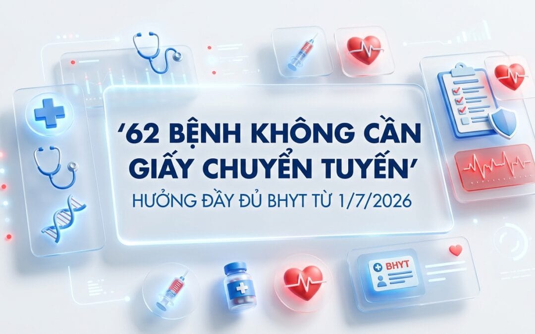 62 Bệnh Không Cần Giấy Chuyển Tuyến Vẫn Hưởng Đầy Đủ BHYT Từ 1/7/2026 — Danh Sách Và Hướng Dẫn Chi Tiết