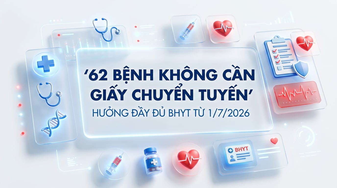 62 Bệnh Không Cần Giấy Chuyển Tuyến Vẫn Hưởng Đầy Đủ BHYT Từ 172026 — Danh Sách Và Hướng Dẫn Chi Tiết 62 Bệnh Không Cần Giấy Chuyển Tuyến Vẫn Hưởng Đầy Đủ BHYT Từ 172026 — Danh Sách Và Hướng Dẫn Chi Tiết