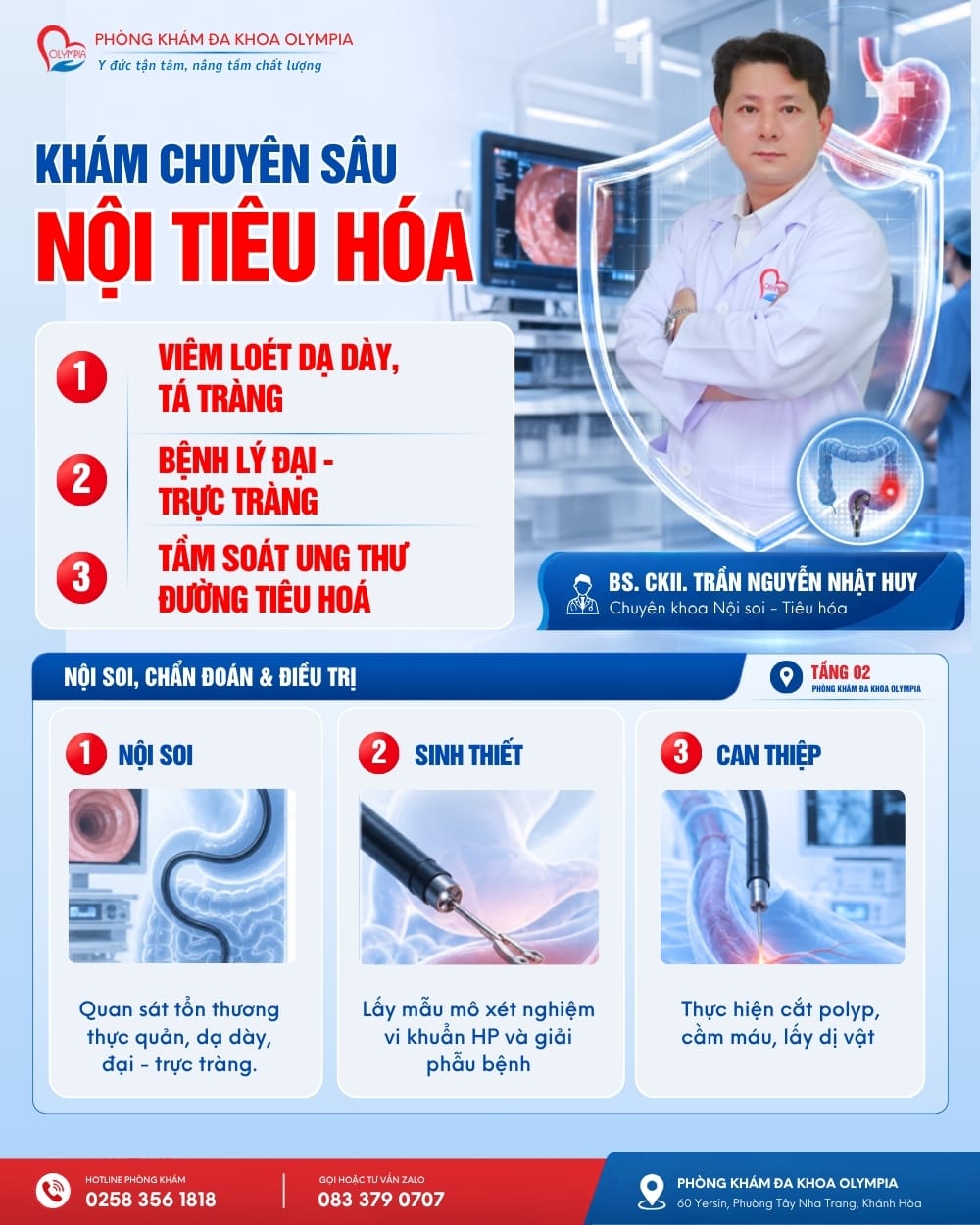 BAC SI CKII TRẦN NGUYỄN NHẬT HUY - CHUYÊN KHOA NỘI SOI TIÊU HÓA - NỘI SOI CHẨN ĐOÁN VÀ ĐIỀU TRỊ VIÊM LOÉT DẠ DÀY