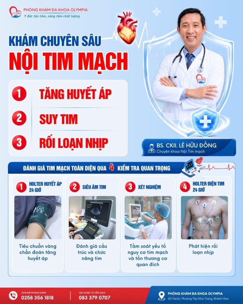 Bác sĩ Đồng - khám nội tim mạch - tăng huyết áp - suy tim - rối loạn nhịp