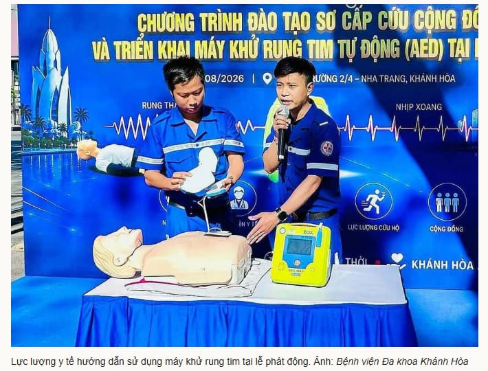 máy khử rung tim lắp tại nha trang