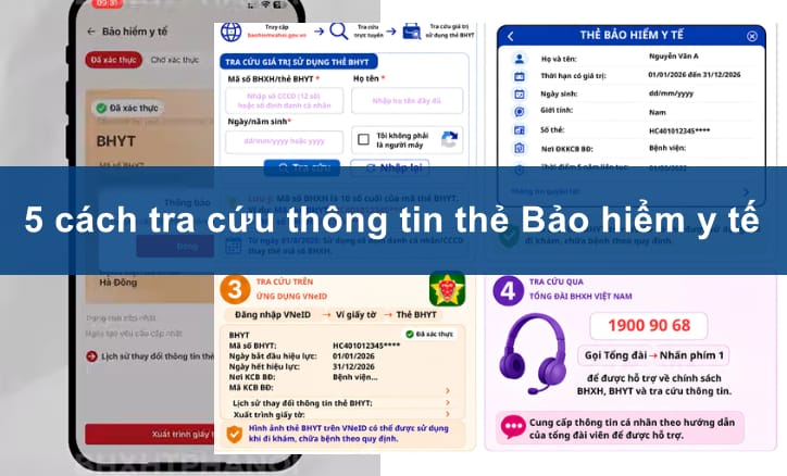 5 cách tra cứu thông tin thẻ Bảo hiểm y tế