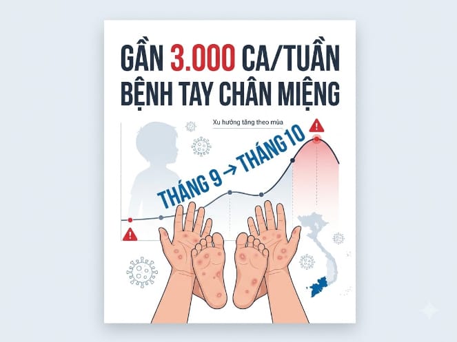 Gần 3.000 ca tay chân miệng mỗi tuần nói lên điều gì