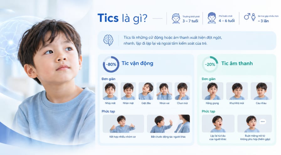 Các loại tic vận động đơn giản