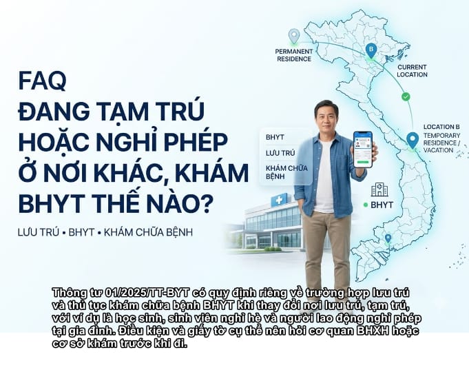 đang tạm trú hoặc nghỉ phép khám bhyt thế nào đang tạm trú hoặc nghỉ phép khám bhyt thế nào