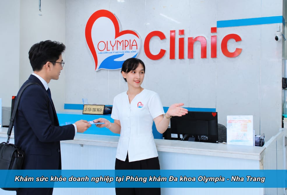 Khu dịch vụ khám sức khỏe cơ quan tại Phòng khám Đa khoa Olympia, Nha Trang