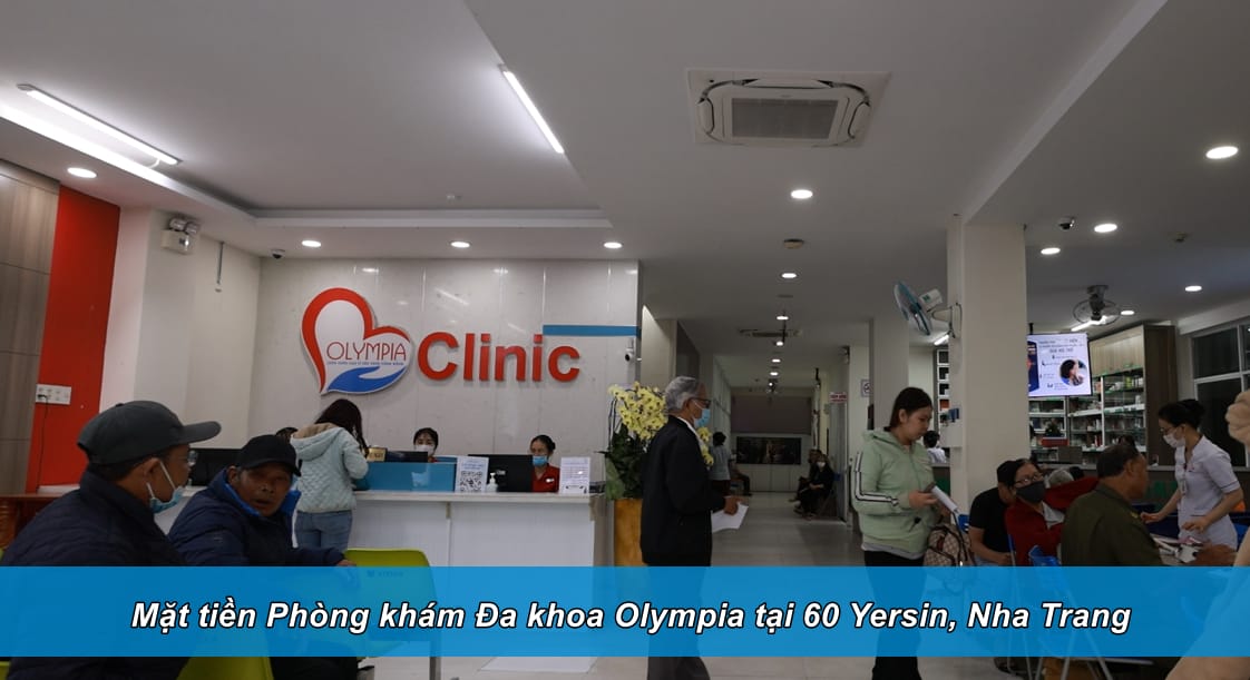 Mặt tiền Phòng khám Đa khoa Olympia tại 60 Yersin, Nha Trang