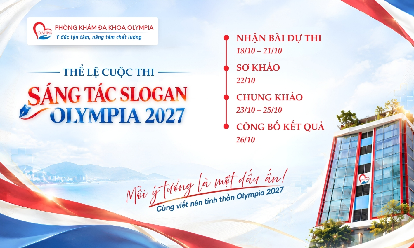 Banner cuộc thi Sáng tác Slogan Olympia 2027