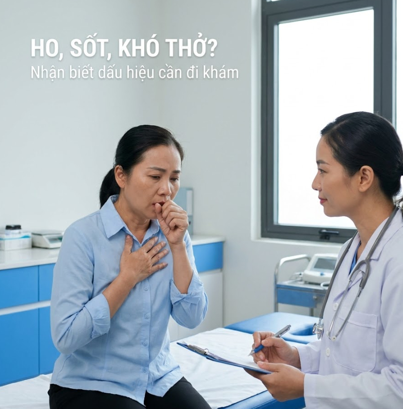 Khi nào ho và sốt cần đi khám: dấu hiệu nặng và tiền sử phơi nhiễm cần báo cho bác sĩ